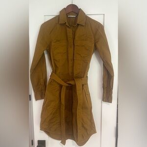 Everlane Women's Brown Utility Shirt Dress - size 00
